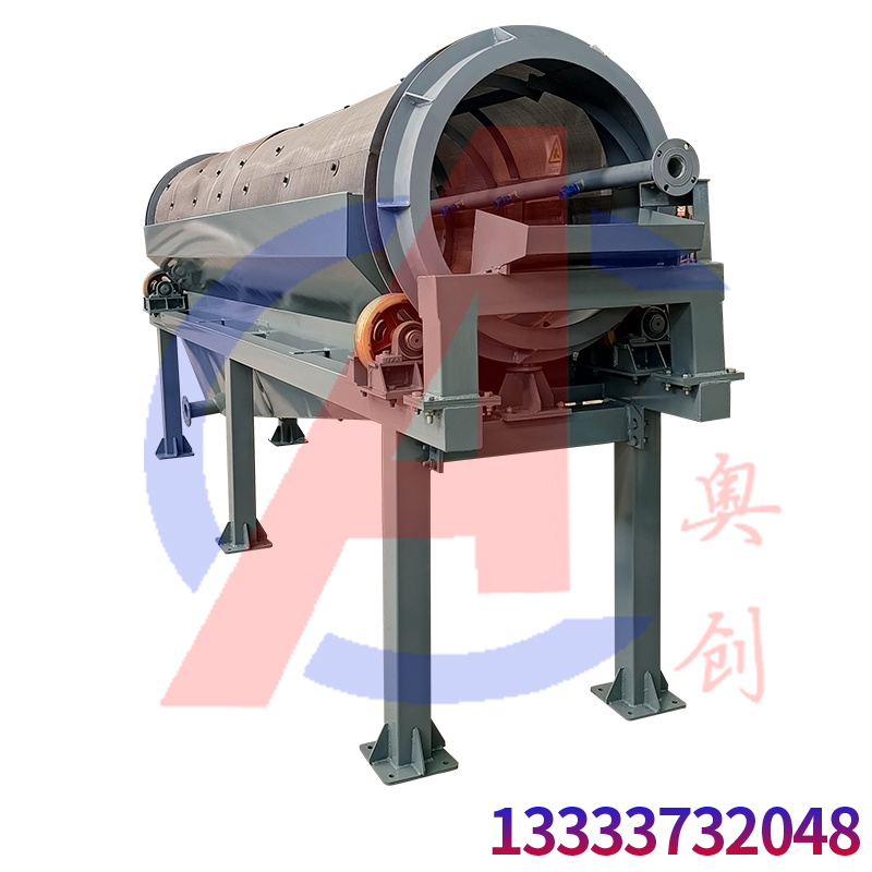 滾筒篩對砂石水洗的篩分應用